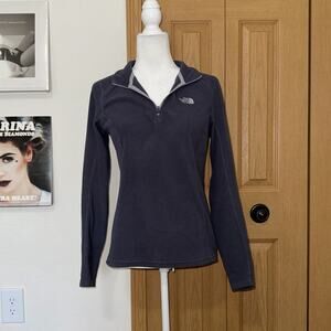 The North Face Fleece Sweater Women's Small Purple Quarter Zip Pullover Gorpcore